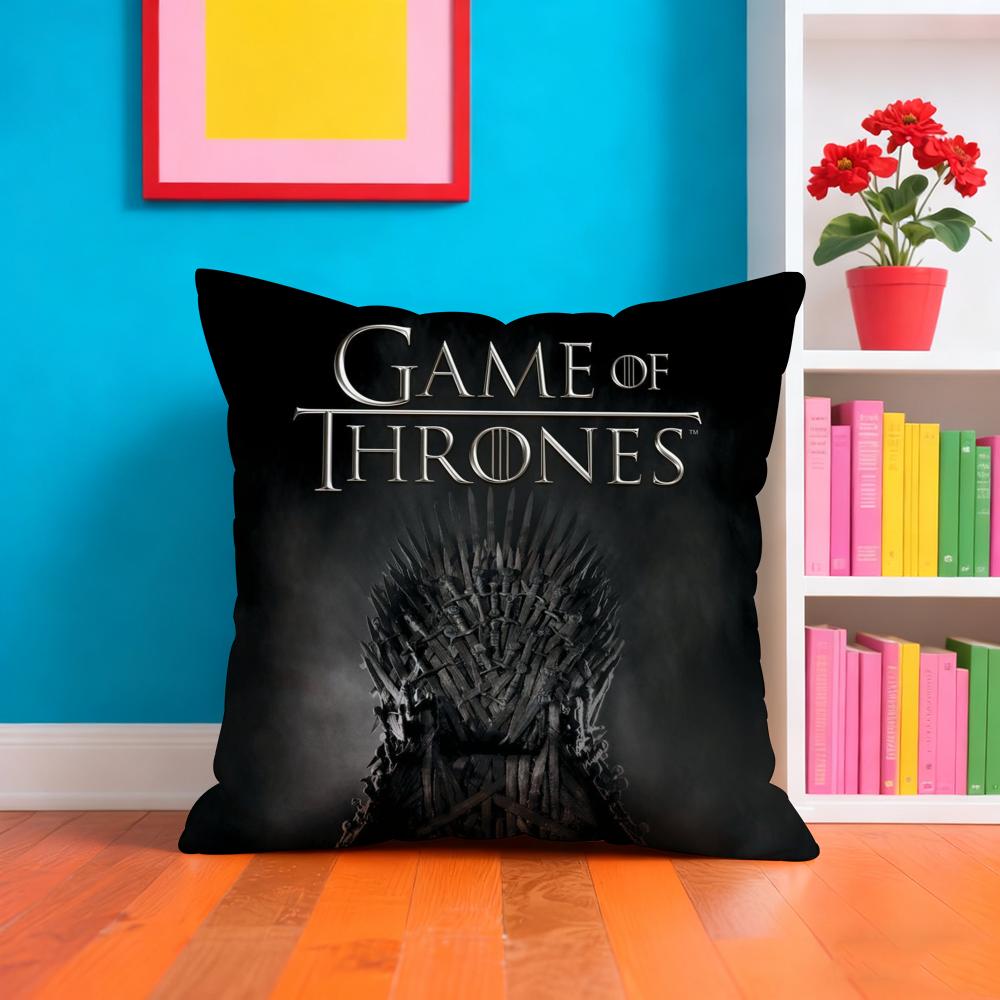 TV-G-GamES Of T-ThroneS Kissenbezug Plüschstoff Weich Beidseitig bedruckt Sofa Warm Winter Zuhause Geschenk Kissenbezug