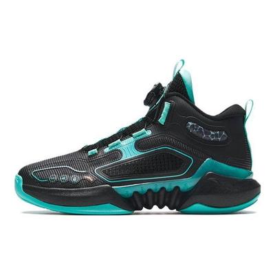 Kids Shark Tooth Comfortable Non-Slip Durable Low-Top Basketball Shoes Kids Basketball Shoes Black Green 312331103-1