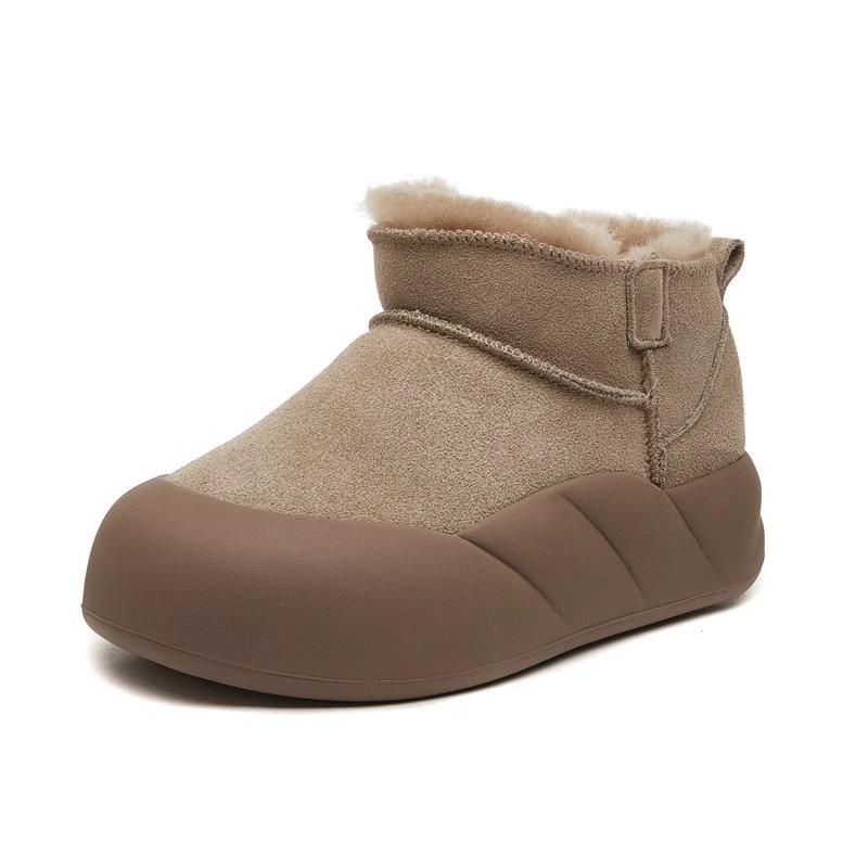 Fashion snow boots women's winter 2023 new short boots thick-soled velvet warm non-slip bread cotton shoes Korean version