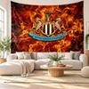 Newcastle United Fußball Wandteppich, Weiches Stoff Wandbehang, Dekorative Kulisse Für Schlafzimmer Haus Wandkunst