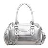 Borsa a Spalla Grande Capacità Monocolore Vintage