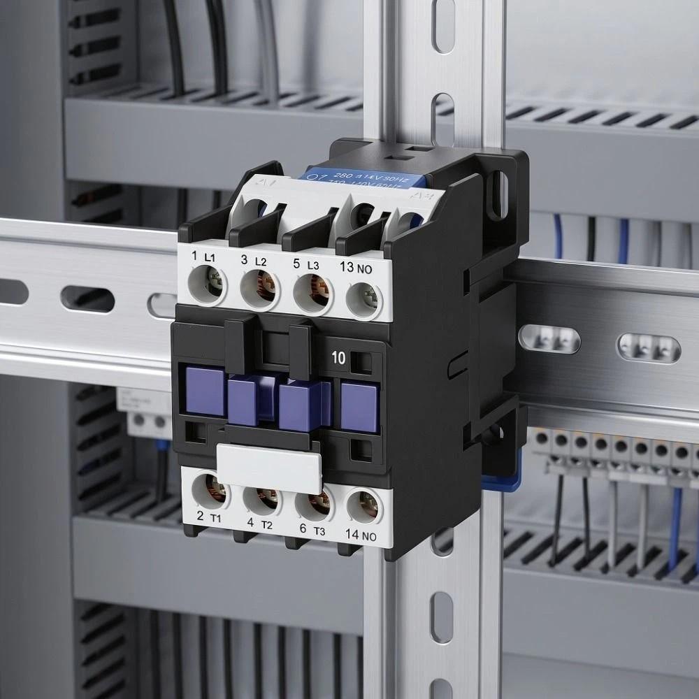 12A Rated Current AC Contactor 380V Coil Voltage Industrial Contactor Industrial Control