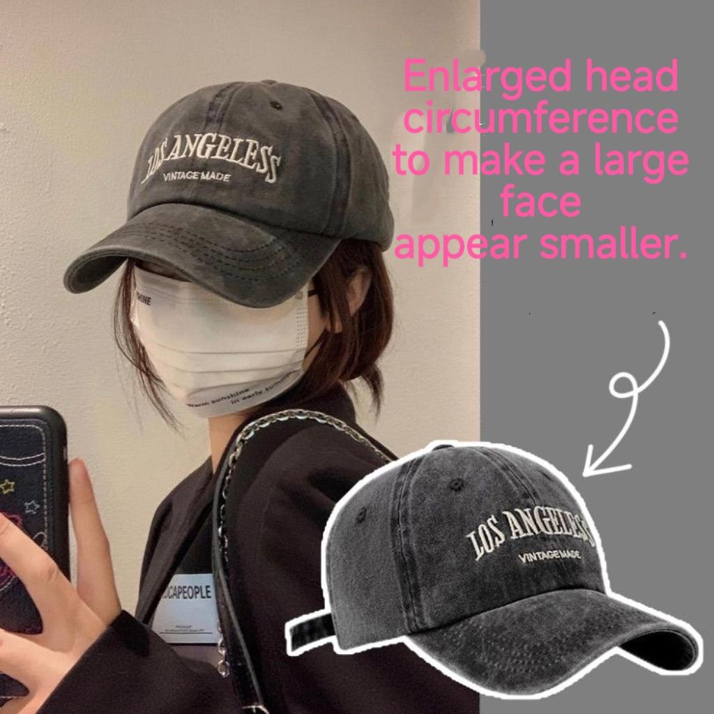 Vintage Washed Baseball Cap for Women | Distressed Dad Hat | Oversized Fit & UV Protection&One Size Fits Head Circumference 54-60cm