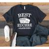 Best Euchre Player T Shirt SweaT Long Sleeve Kids Apparel  Vintage Washed Breathable Casual Top For Everyday Wear Stretched