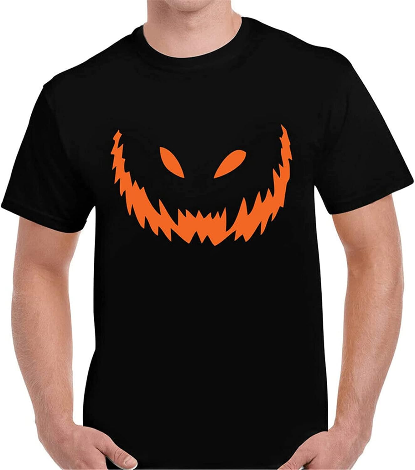 Men s Popular Halloween Spooky Face Mens Unisex Mens Women T Shirt Mens Women T Shirt Tee S чёрный