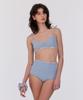 Lupeulupeu High Reversible Bikini Bottom [Bohemian Patchwork Blue]