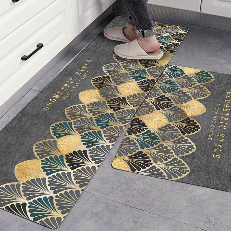 Kitchen Mat Absorbent Printed Kitchen Rugs Non-slip Area Mat Hallway Long Carpets for Living Room Bedroom Entrance Doormat Bath
