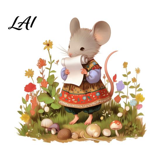 Soft Color Wall Stickers Cartoon Mouse Sticker Cute Fairy Tale Decal PVC Waterproof Window Clings Art Decors Self Adhesive Mural for Nursery