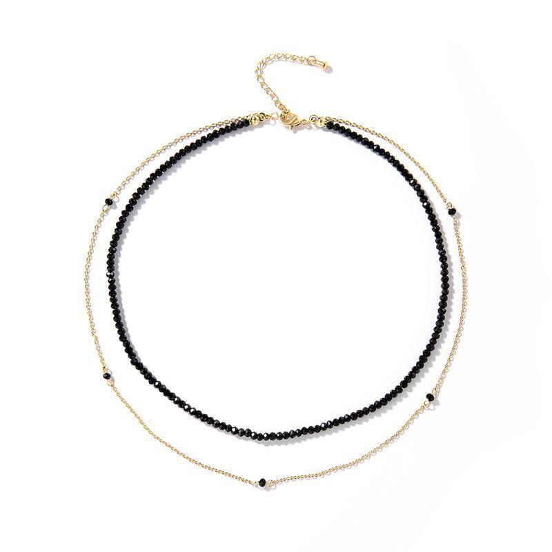 

Korean Collar Choker Necklace Women S Pendant Collarbone Double Simple Accessories Neck Jewelry Neck Strap Neck
