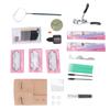 Kit de Extensión de Pestañas 3 en 1 Cabeza de Maniquí Pestañas Postizas Set de Entrenamiento para Injerto para Maquillaje
