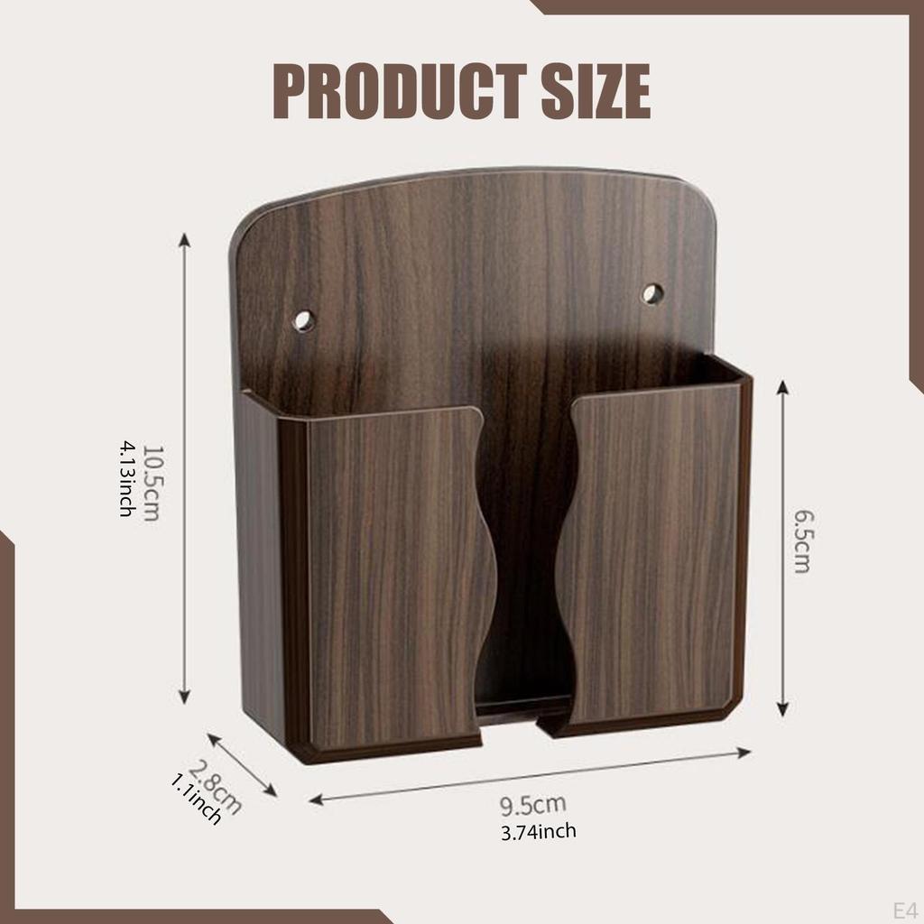 Wall Holder Organizer Container Adhesion Mounting Mounted Storage Box Walls Pocket for School