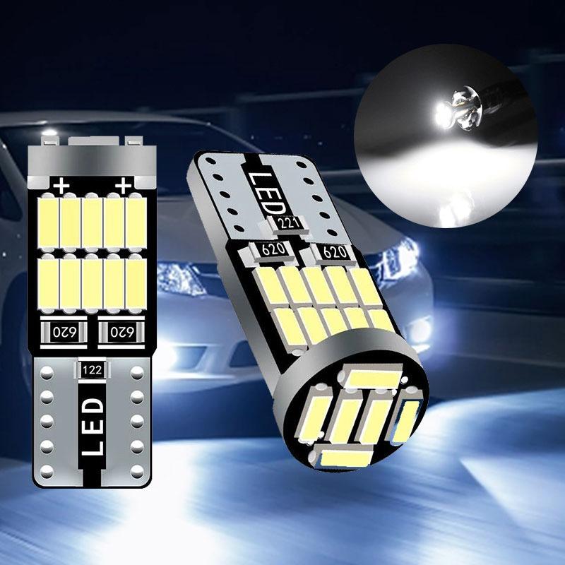 10ks T10 W5W 194 501 LED Canbus Bez chyby Osvětlení interiéru vozu T10 26 SMD 4014 Čip Čistě bílá Podsvícení přístrojové desky B