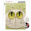 Creative DIY Framed Pearl Art Kit with Cute White Cat Pattern Sparkling Bead Canvas Ready to Display Relaxing Gift for Adults Craft Decor