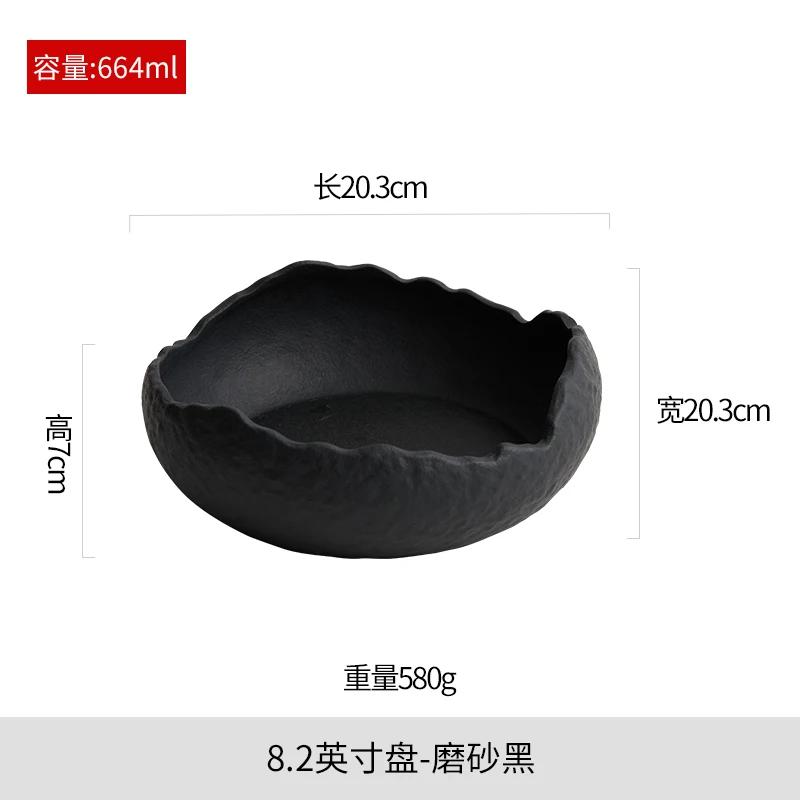 Creative Irregular White Ceramic Soup Bowl Household Japanese Alien Serving Plates Fruit Salad Dessert Bowl noodle Pasta Bowls
