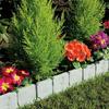 10 Stück Gartenzaun Einfassung Hausgarten Bordüre Einfassung Kunststoffzaun Stein DIY Hof Landschaft Pflanzzaun Passend für Rasen Hof Fluss