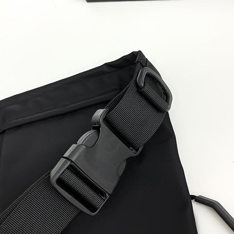 2025 Spring/Summer Dark Style Functional Crossbody Backpack with Large Capacity and Apron-Style Design