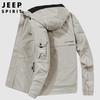 JEEP SPIRIT Men's Hooded Outdoor Casual Jacket