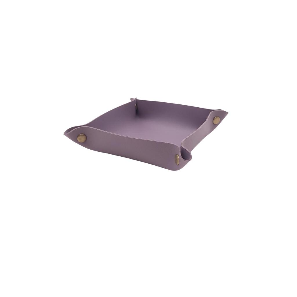 Nordic PU Leather Desktop Tray for Jewelry, Cosmetics, & Keys