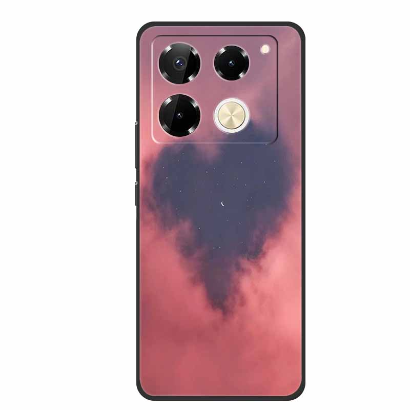 For Infinix Note 40 Pro 5G Case TPU Soft Silicone Cover Phone Cases for Infinix Note 40 40pro 4G Flowers Lovely Coque Fundas