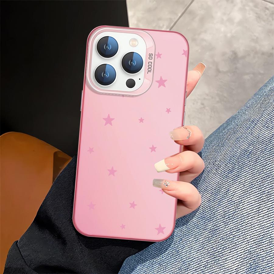 Phone Cover Case for iPhone 17 Pro Max 14 Plus 11 13 Air 12 Pro 16 15 Cute Simple Stars
