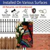 2D Flat, Elegant Woman with Calla Lilies & Colorful Floral Aluminum Art - Perfect for Home Decor, Wall Art, Living Room, Bedroom, Mexican Inspired