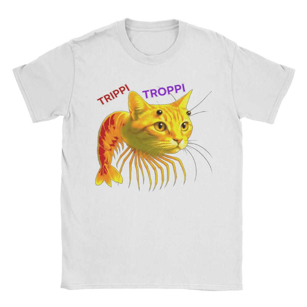 Trippi Troppi  Italian Brainrot Unisex T Shirt  Unique Tees Short Sleeve O Neck T-Shirts Pure Cotton Plus Size Tops