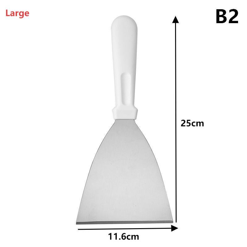 Stainless Steel Cake Spatula With Plastic Handle Cheese Shove Pizza Shovel Spatula For Cake Pizza Baking Spatula Baking Tools
