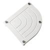 Fan Shaped Stone Drying Mat Water Absorbing Stone Tray with Stainless Steel Feet Fast Drying Diatomite Stone Sink Tray