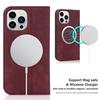 iPhone 15 Anti-Theft Leather Case with MagSafe, Wireless Charging, and Card Holder