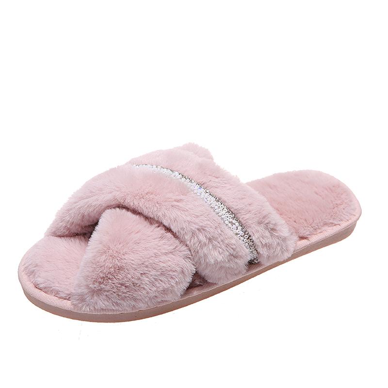 

Мода 2025 Блестящий Кристальный Декор Домашние Тапочки Женские Зимние Теплые Утолщенные Плюшевые Хлопковые Тапочки Женские Комфортные Легкие Нескользящие Шлепанцы 36-37