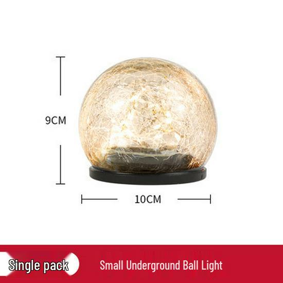 Solar Waterproof Crackle Patio Ground Light for Outdoor Garden and Villa Landscaping