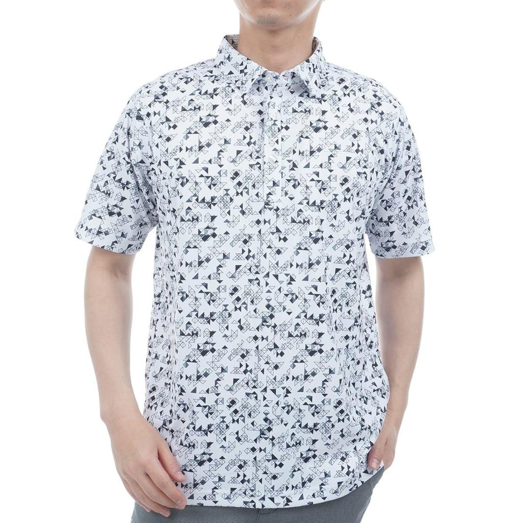 Bridgestone Golf Retro Short Sleeve Shirt EGM04A Men's White