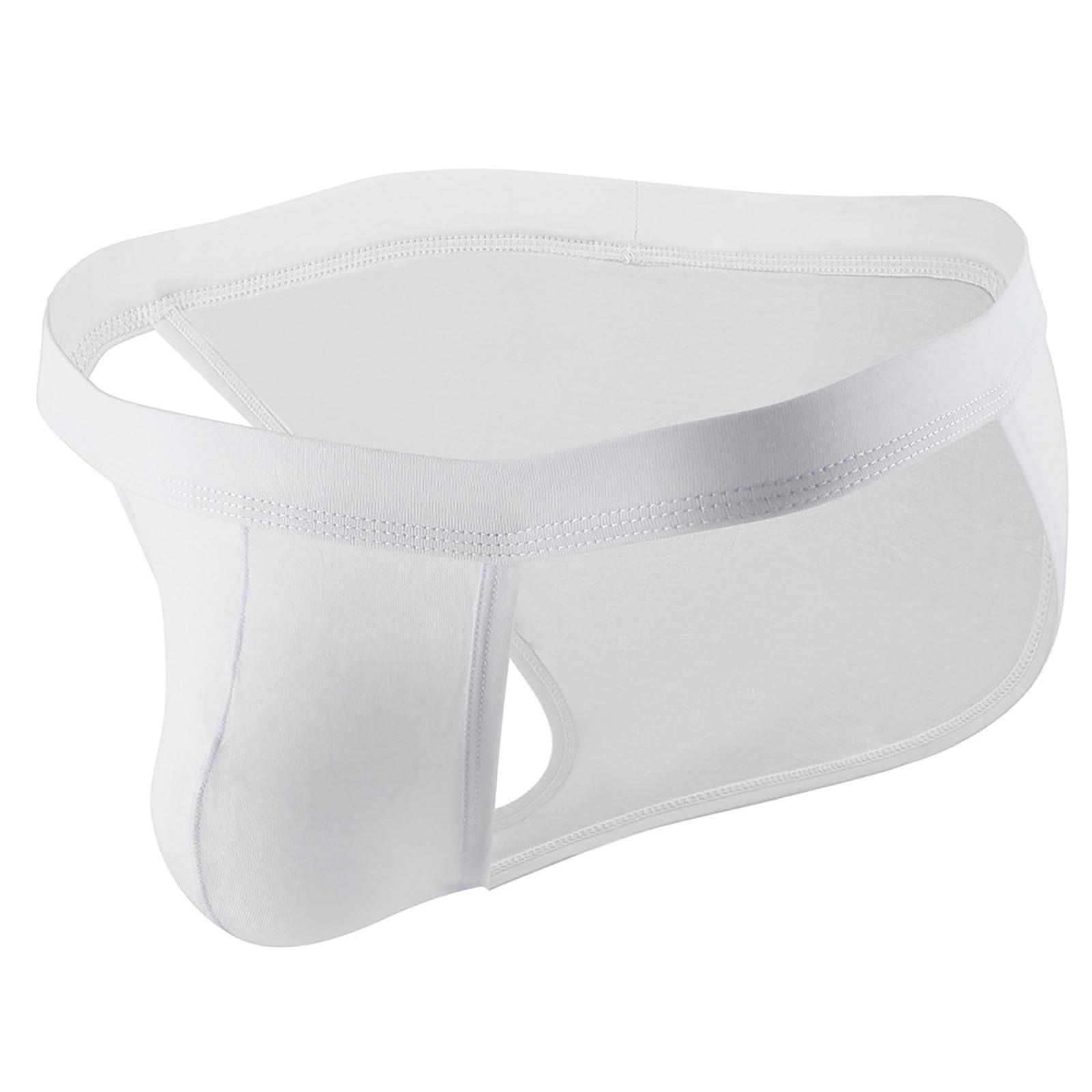 5 шт. летние мужские сексуальные удобные трусы с открытой строчкой XL — фото 2