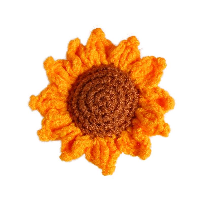 Charming Crochet Fruit Keychain: Persimmon & Strawberry Wool Pendants