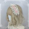 Original Handmade Ribbon Rose Headband Kc Lolita Pearl Headbands Elegant and Simple Versatile Hair Accessories for Women