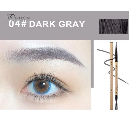 Eyebrow Pencil with Brush Professional Waterproof Sweat-proof Eye Brow Liner Long Lasting Makeup Easy to Color Eyebrow Definition Pencil Tattoo