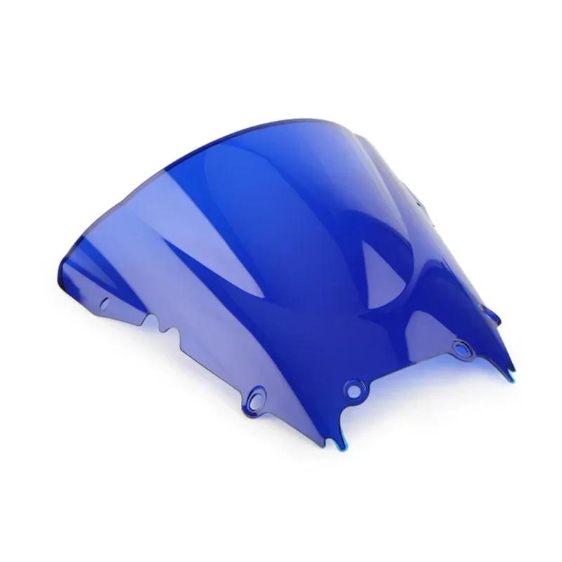 Motorcycle Wind Deflector For Yamaha YZF R6 600 1998 1999 2000 2001 2002 Screen Double Bubble Windshield Protector Windscreen