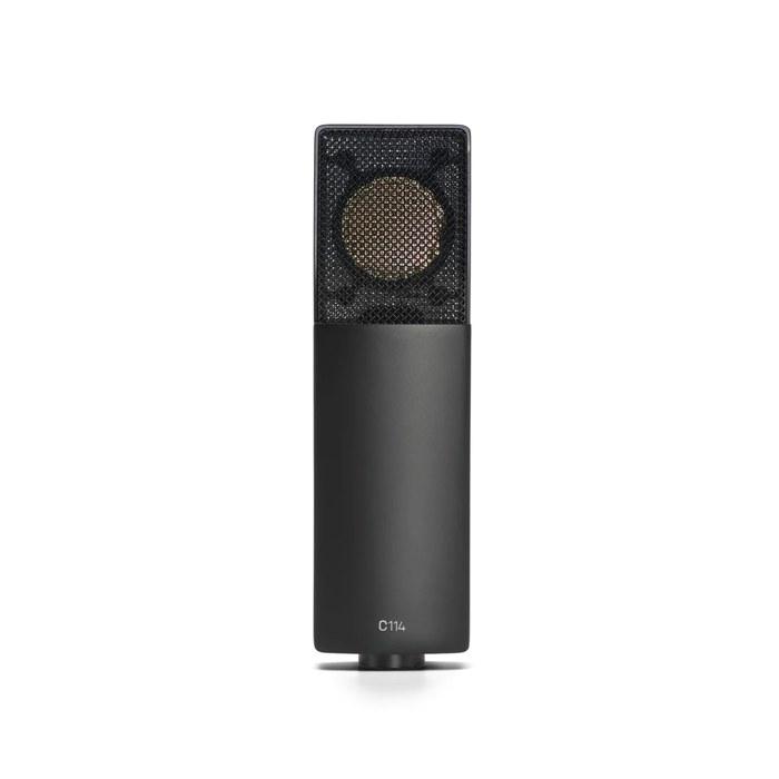 AKG C114 Side-Address Condenser Microphone Cardioid/Omnidirectional/Bidirectional with Shock Mount Black 1.4" x 1.9" x 6.2