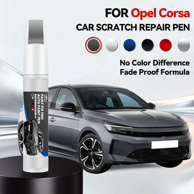 Fordons Exklusiv Användning Bilfärg Reparationspenna För 1982-2025 OPEL CORSA Lackreparationspenna för repor Tillbehör Svart Röd Vit Silver