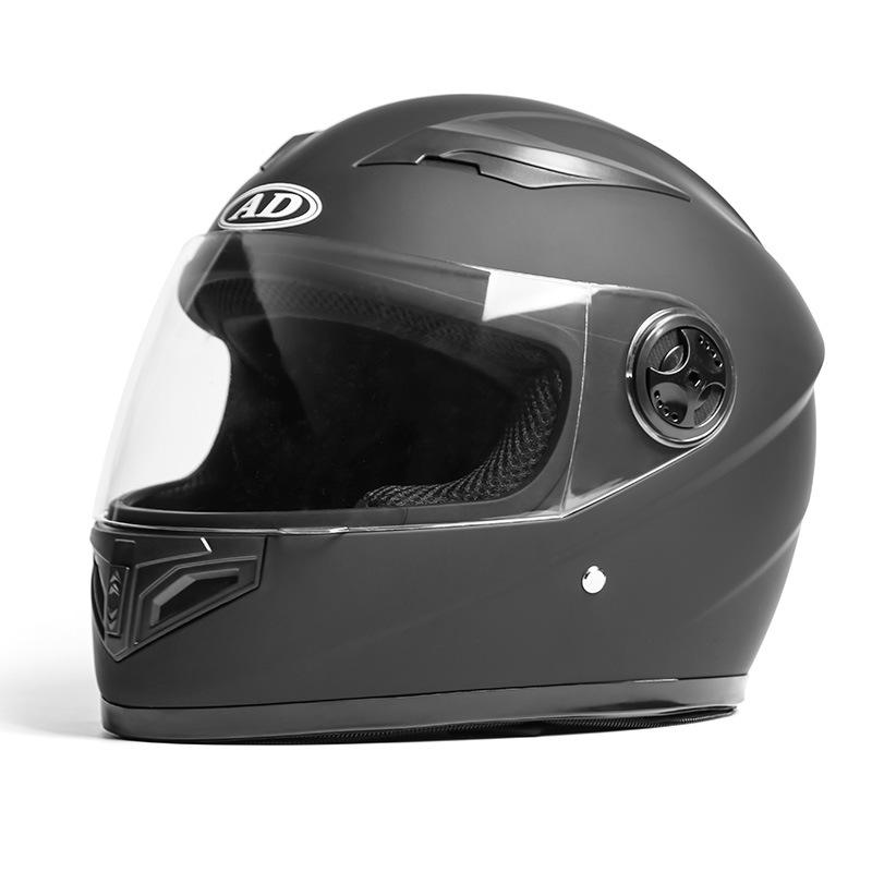 AD Motorcycle Helmet for Men and Women, Full-face Helmet for Electric Vehicles, All-season Universal Safety Helmet, Electric Scooter Helmet