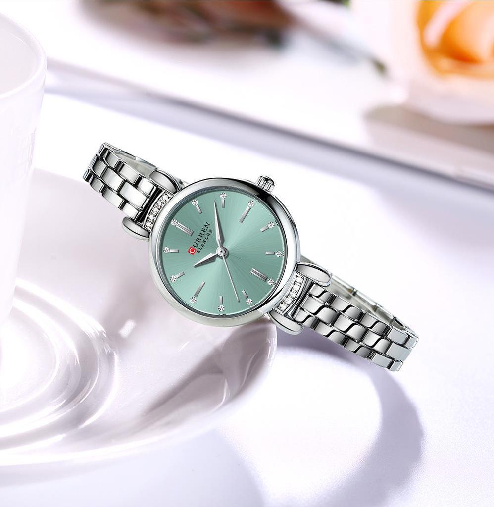 CURREN 9098 Women's Waterproof Quartz Casual Steel Band Wristwatch