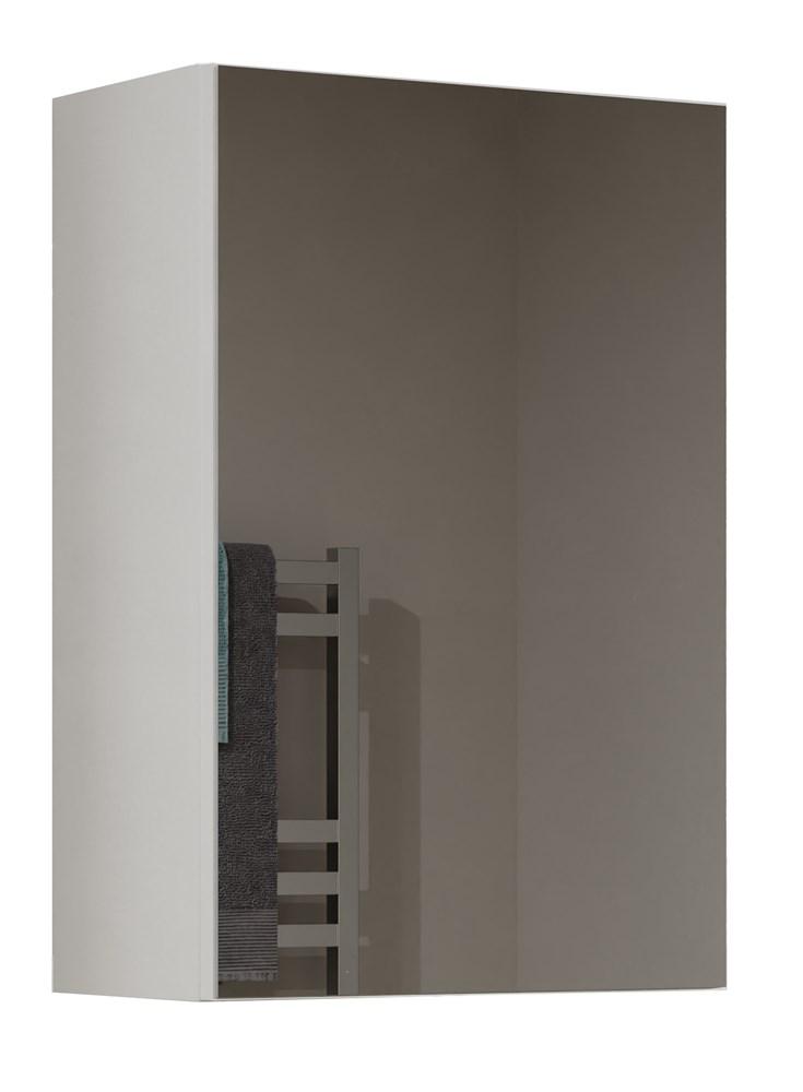 Pola Bathroom Cabinet 1 Door Mirror White