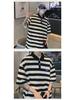 Men's Striped Short-Sleeve Polo Shirt - 2023 Summer Breathable Pearl Cotton Casual Tee