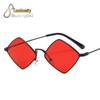 2020 European & American Retro Diamond Metal Irregular Sunglasses