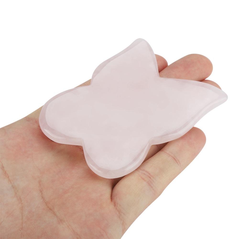 Pink Crystal Scrapping Plate Deep Tissue Massage Scrapping Plate Facial Guasha