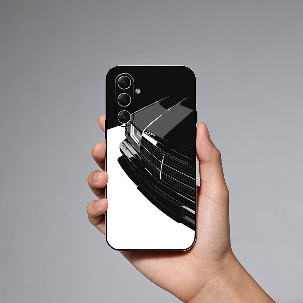 W-W126 Classic Vintage German Sedan Phone Case For Samsung Galaxy A73,21,22,32,71,53,52,51,80,5G Soft Black Cover Samsung a21s