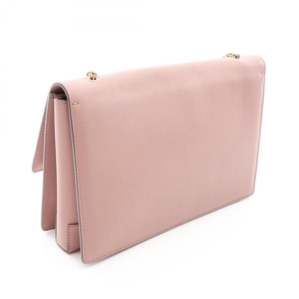 Used Salvatore Ferragamo Vara Ribbon Shoulder Bag Leather Pink Used Women