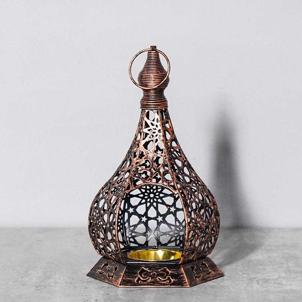 Elegant Gourd Design Candlestick Durability Metal Craftsmanships Candle Holder for Romantic Dinners Home Ambiances