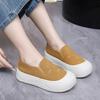 Dámské lehké mokasíny s tlustou podrážkou na nazouvání pro jaro 2025 - Všestranné a stylové látkové boty ve starém pekingském stylu