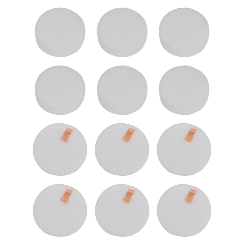 Filtre à poussière en mousse pour aspirateur Kit de filtre en feutre Filtre pré-moteur Remplacement Performance de filtration fiable Six kits de filtres Ménage Blanc